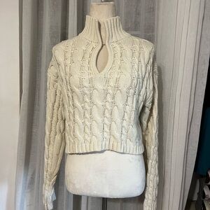 NAKD Cable Knit Cream Sweater